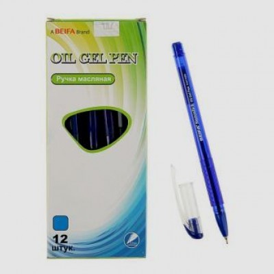 Ручка BEIFA масляная  3176 синяя 0,7мм ТА3176-BL (12шт/уп)
